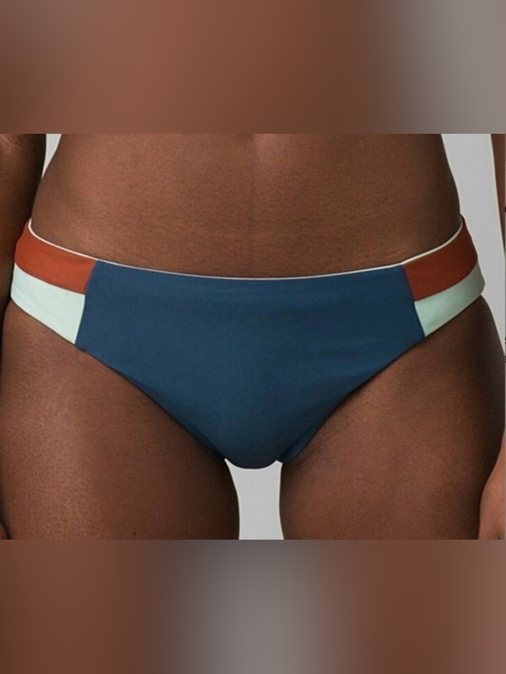 NEW prAna ATLANTIC COLORBLOCK INNIX REVERSIBLE SWIMSUIT BIKINI BOTTOMS SIZE XL